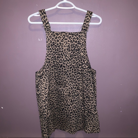 Design Lab cheetah print overall style dress - Picture 2 of 3